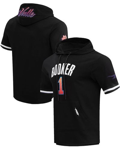 Pro Standard Devin Booker Phoenix Suns 2023/24 City Edition Name And Number Short Sleeve Pullover Hoodie - Black