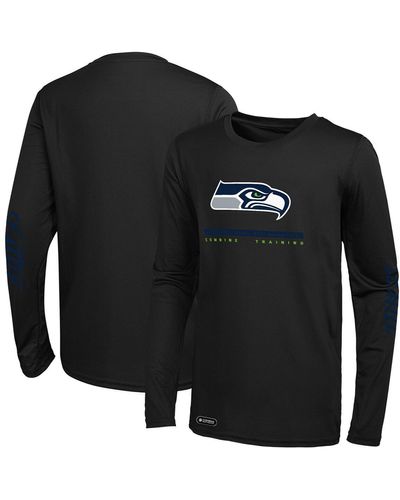 Outerstuff Seattle Seahawks Agility Long Sleeve T-shirt - Black