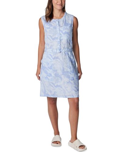 Columbia Holly Hideaway Breezy Cotton Dress - Blue
