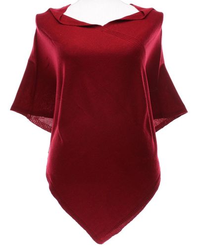 Fraas Jersey Poncho - Red