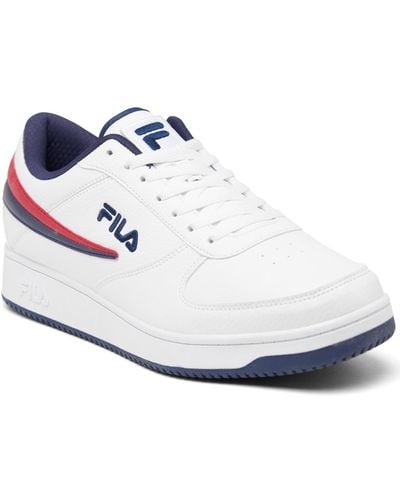 Fila A Low Casual Sneakers From Finish Line - White