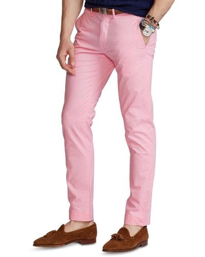 Polo Ralph Lauren Slim-fit Stretch Chino Pants - Pink