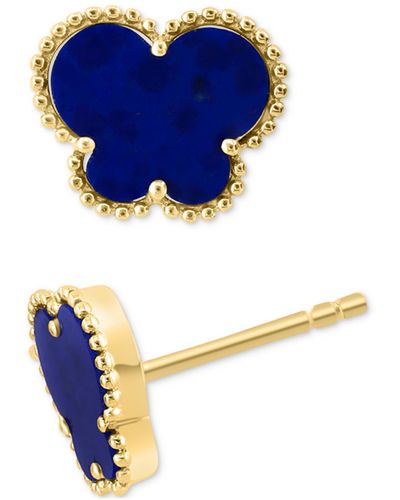Effy Effy Lapis Lazuli Butterfly Silhouette Stud Earrings - Blue
