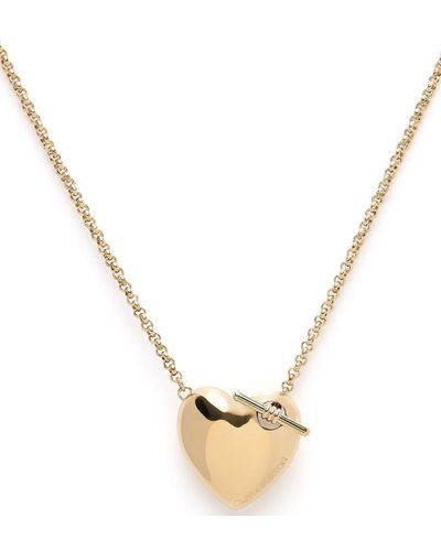 Olivia Burton 18k Gold-plated Knot Heart Necklace - Metallic