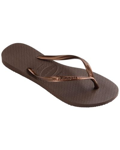 Havaianas Slim Flip-flop Sandals - Brown