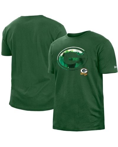 KTZ Bay Packers 2022 Sideline Ink Dye T-shirt - Green