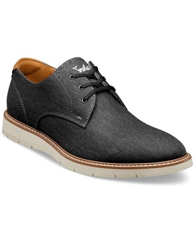 Florsheim Vibe Canvas Lace-up Plain Toe Oxford Shoes - Black