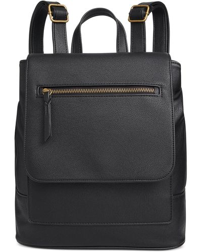 Style & Co. Hudsonn Flap Backpack - Black
