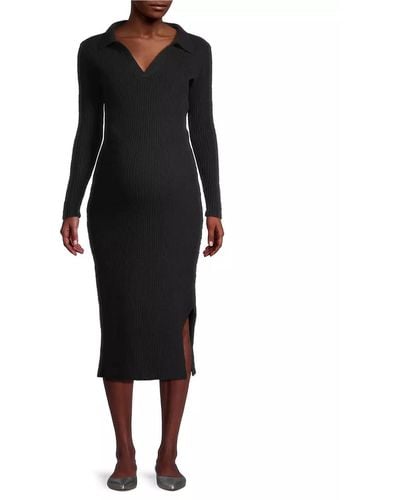 EMILIA GEORGE Maternity Jolie Sweater Dress - Black