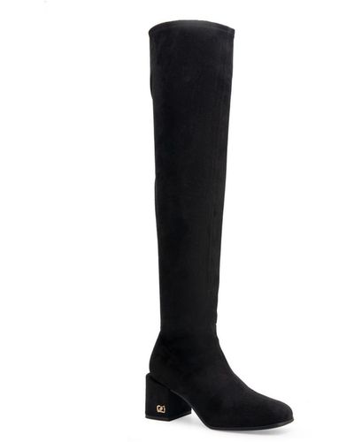 Aerosoles Oreti Tall Dress Boot Mid Heel - Black