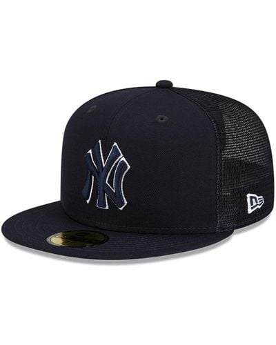 KTZ New York Yankees 2022 Batting Practice 59fifty Fitted Hat - Blue