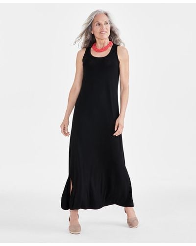 Style & Co. Sleeveless Knit Maxi Dress - Black