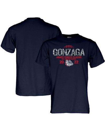 Blue 84 Gonzaga Bulldogs 2022 Armed Forces Classic T-shirt - Blue