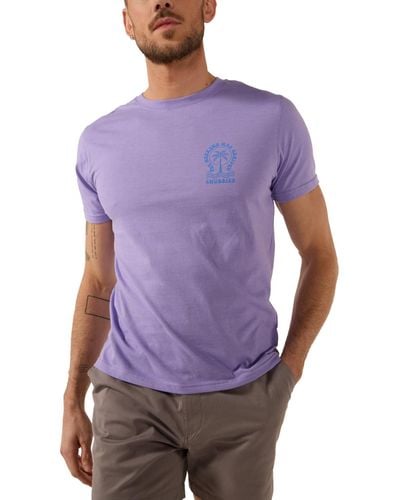 Chubbies The Keep Calm Relaxed-fit Logo Graphic T-shirt - Purple