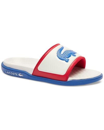Lacoste Serve Slide Dualiste Slip-on Sandals - Blue