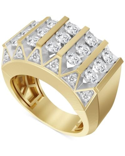 Macy's Diamond Multirow Statement Ring (2 Ct. T.w. - Metallic
