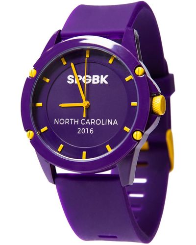 SPGBK WATCHES Griffin Silicone Band Watch 44mm - Purple
