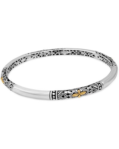 DEVATA Bali Filigree Bangle Bracelet - Metallic
