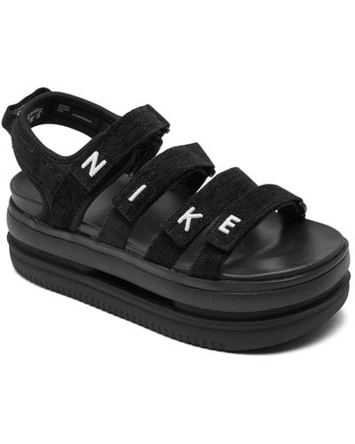 Nike Icon Classic Se Sandals From Finish Line - Black