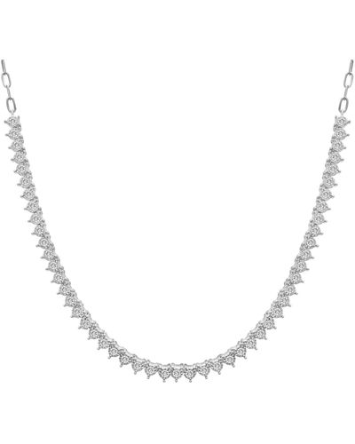 Wrapped in Love Diamond 16" Collar Necklace (1 Ct. T.w.) - Metallic