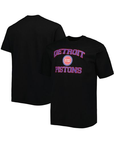 Profile Detroit Pistons Big And Tall Heart And Soul T-shirt - Black