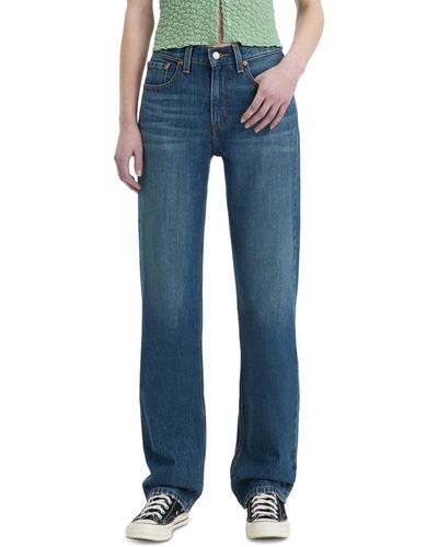 Levi's Low Pro Classic Straight-leg High Rise Jeans - Blue
