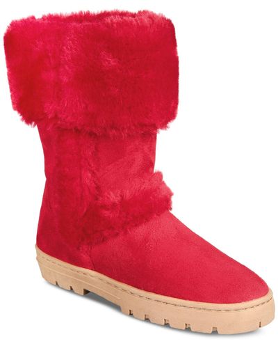 Style & Co. Witty Winter Boots - Red