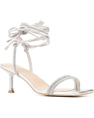 FASHION TO FIGURE Laurie Wide Width Heels Sandals - White