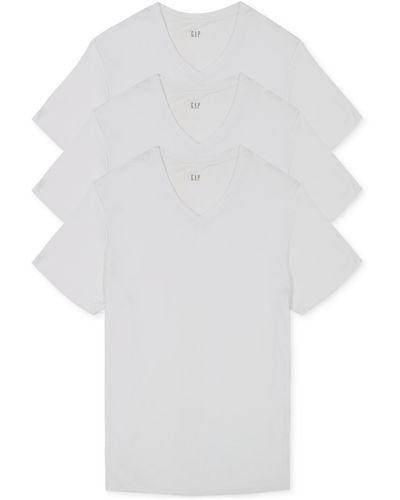 Gap 3-pk. Cotton V-neck Undershirt - White