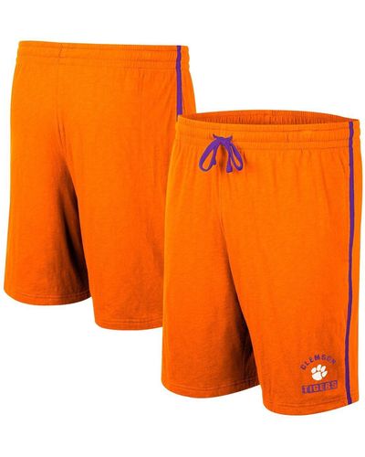 Colosseum Athletics Clemson Tigers Thunder Slub Shorts - Orange