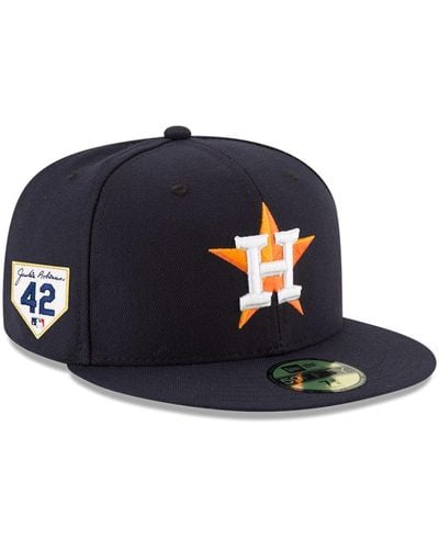 KTZ Houston Astros 2022 World Series Side Patch 59fifty Fitted Hat - Blue