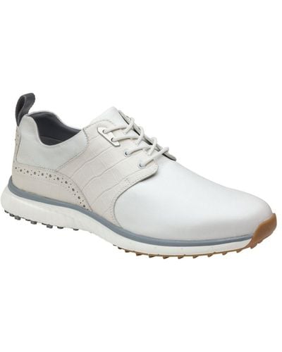 Johnston & Murphy Xc4 Water-resistant H2 Luxe Hybrid Saddle Golf Shoes - White