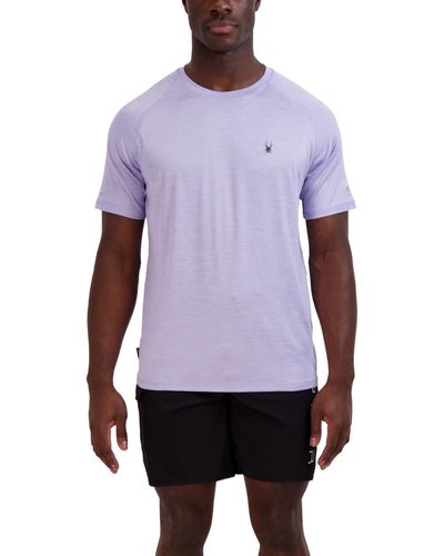 Spyder Standard Short Sleeves Rashguard T-shirt - Purple