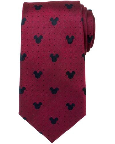 Disney Mickey Mouse Pin Dot Tie - Red