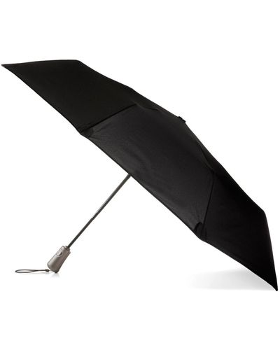 Totes Total Protection Auto Open And Close 3-section Umbrella - Black