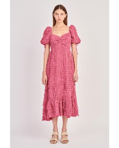 Endless Rose Textured Maxi Dress - Pink