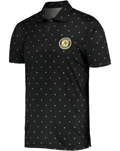 Antigua Oakland Athletics Major Polo Shirt - Black