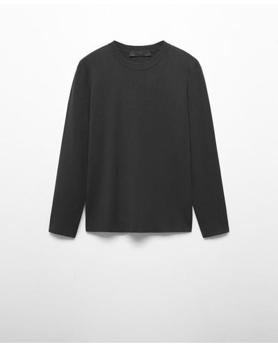 Mango Thermoregulating Fine-knit Sweater - Black