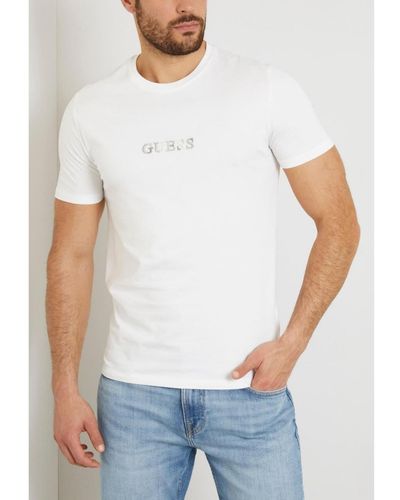 Guess Multicolor Tee - White