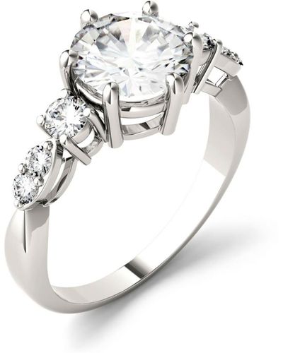 Charles & Colvard Moissanite Engagement Ring 2-1/5 Ct. T.w. Diamond Equivalent - White