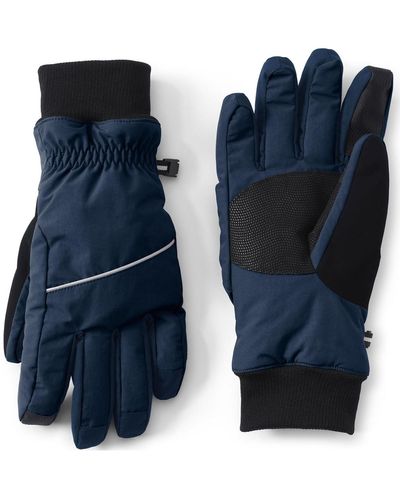 Lands' End Squall Waterproof Gloves - Blue