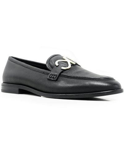 Kenneth Cole Lydia Round Toe Slip-on Loafers - Black