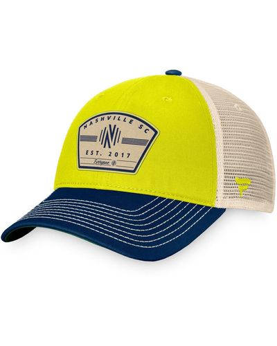 Fanatics Nashville Sc Archer Trucker Adjustable Hat - Yellow