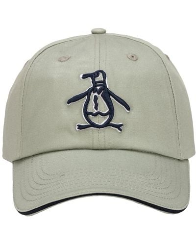 Original Penguin Cotton Twill Low Profile Baseball Golf Cap - Gray