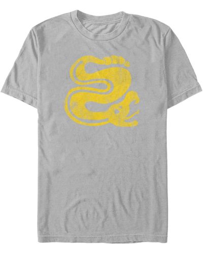 Fifth Sun Nickelodeon Legends Of The Hidden Temple Snakes Logo Short Sleeve T-shirt - Metallic