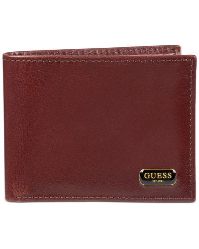 Guess Rfid Chavez Passcase - Red