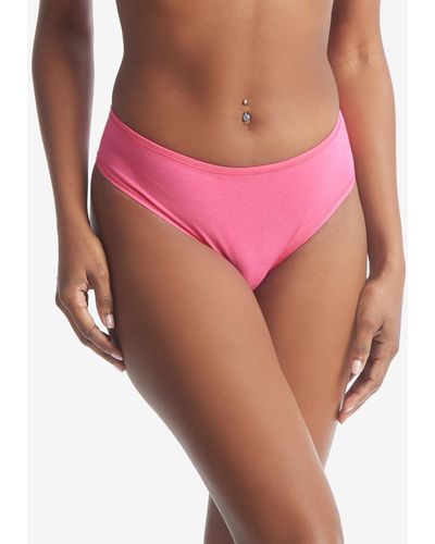Hanky Panky Playstretch Natural Thong Underwear 721664 - Pink