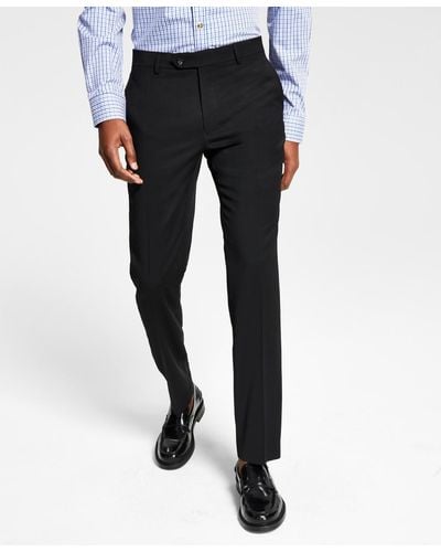 Tommy Hilfiger Modern-fit Wool Th-flex Stretch Suit Separate Pants - Black