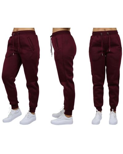 Galaxy By Harvic Loose Fit jogger Pants - Red