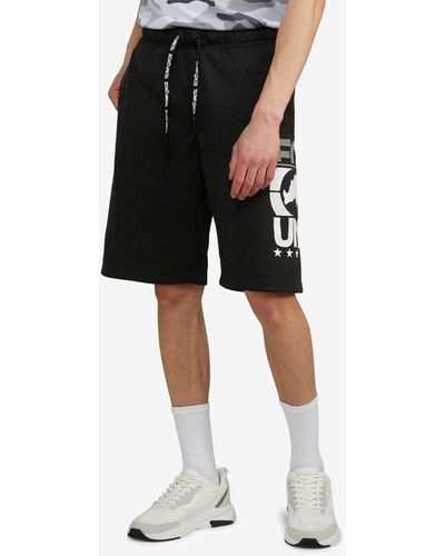 Ecko' Unltd Big And Tall In The Middle Fleece Shorts - Black